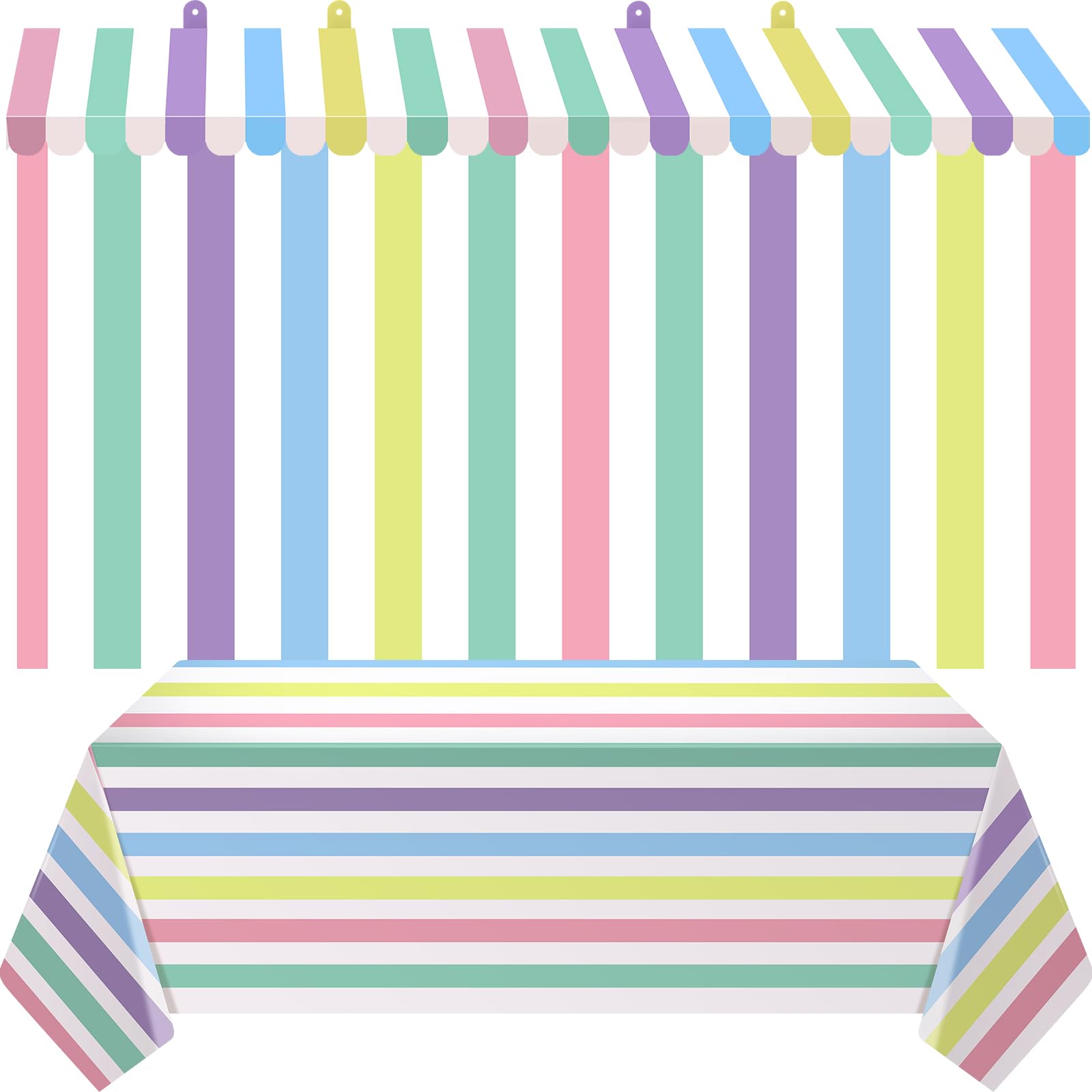Auvent 3D et nappe de carnaval pour réussir votre déco de stand