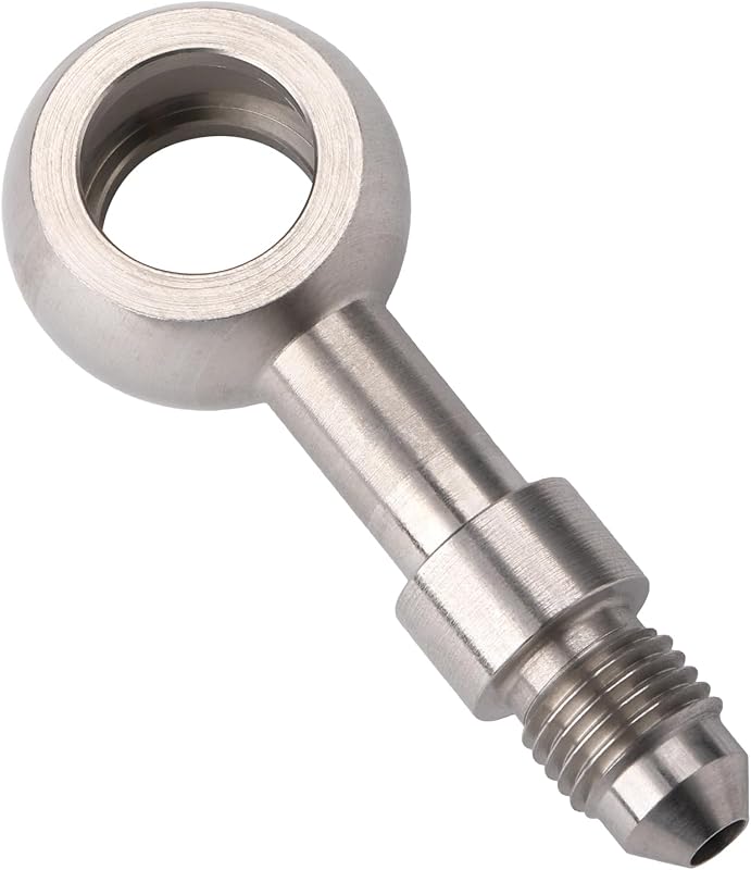 Adaptador de conexão para mangueira de freio Podavelle 3AN macho para banjo M12 em aço inoxidável – 1 unidade