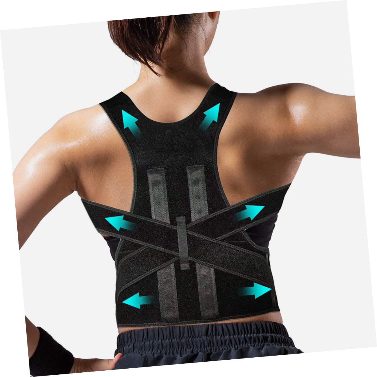 NULYLU Humpback Posture Brace Full Support for Men Women Brace Adjustable for Office Home Sports