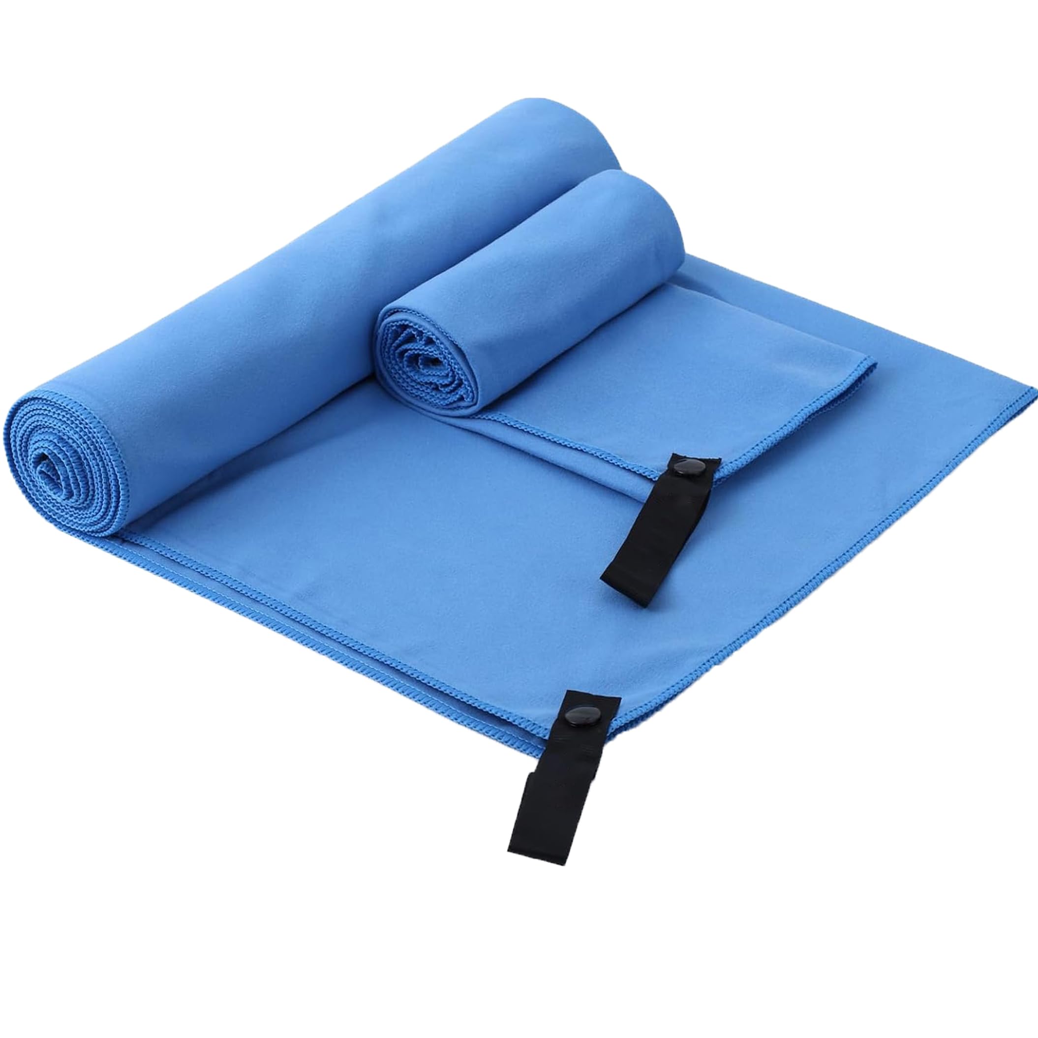 Lepat 2 Pack Microfibre towel,152x76cm+80x40cm, Compact Quick Dry Gym Towel, Ultra Lightweight Microfiber Towels for Sports Travel Camping Beach Swimming Yoga (Royal Blue)