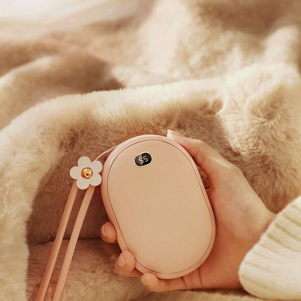 RajoNN Scaldamani Portatili Ricaricabili, Power Bank Tascabile Elettrico con Display della Temperatura, Ottimo per Chi soffre di artrite Sollievo dal Dolore, Migliori Regali Invernali