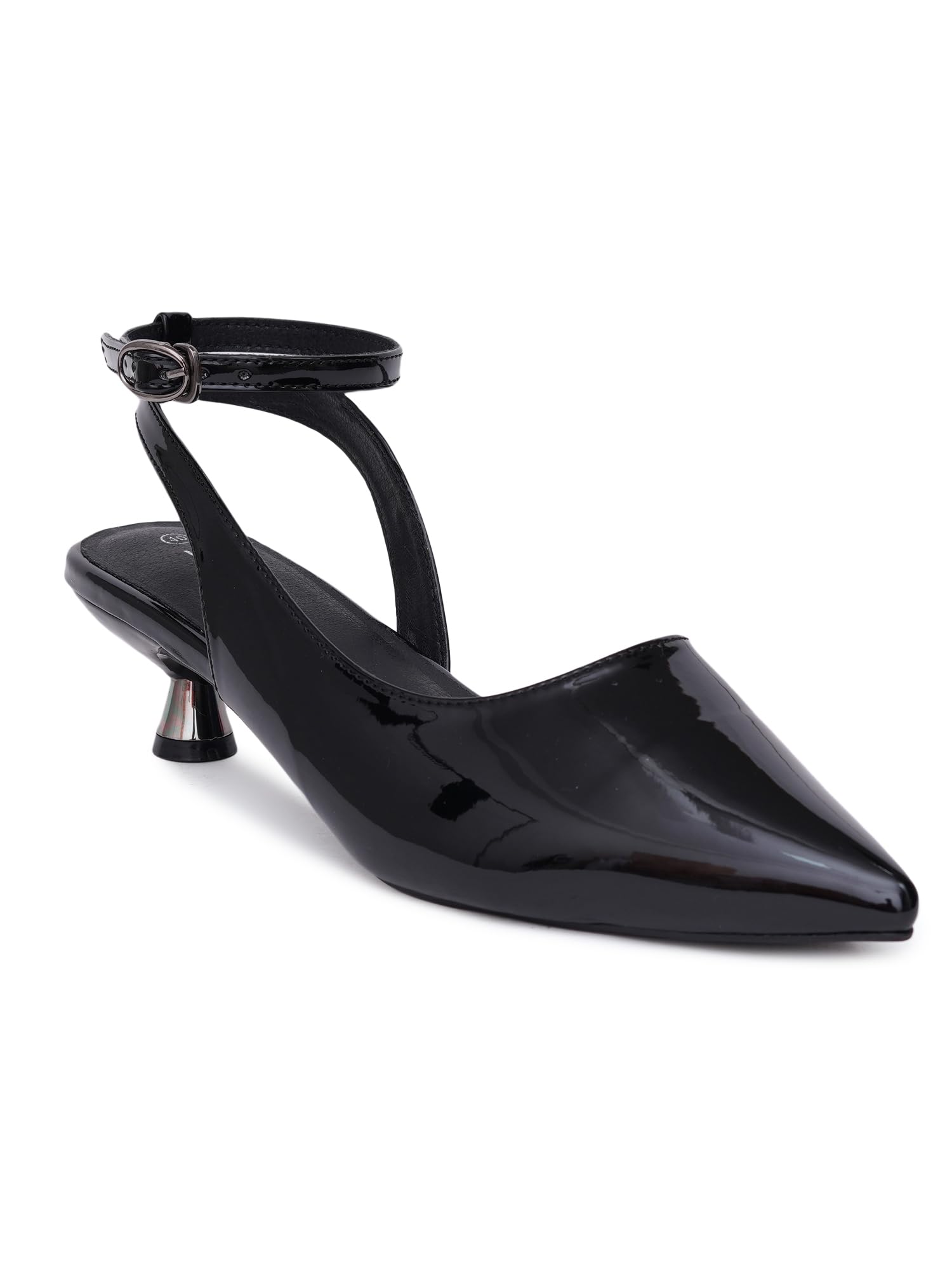 Women's BLACK Color Kitten Heels Pumps (SF-4726-P-BLACK-37)-image-44