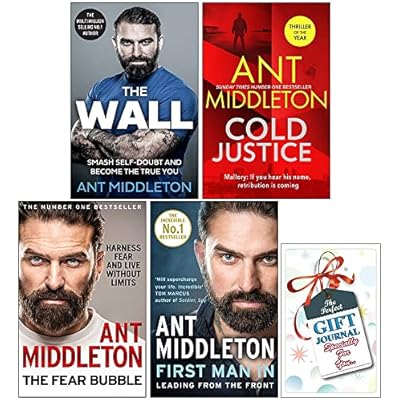 Ant Middleton 4 Books Collection Set with Our Free-Gift Journal (The Wall(Hardback), Cold Justice