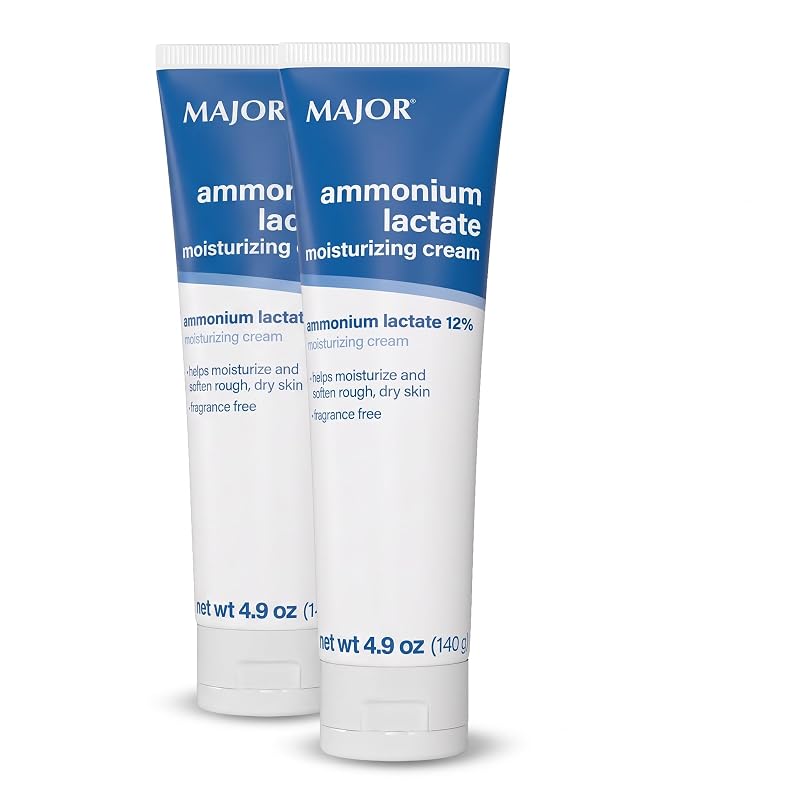 Creme hidratante MAJOR com lactato de amônio 12%, sem fragrância, 138 g — Pacote com 2