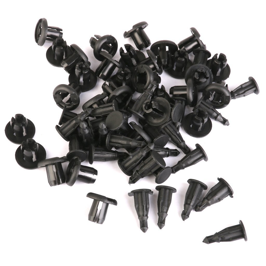 Speedwav Quality Push-Type Rivet Bumper Fender Clips 8 mm Car Plastic Fasteners for Car Bumper Mudguard (10)