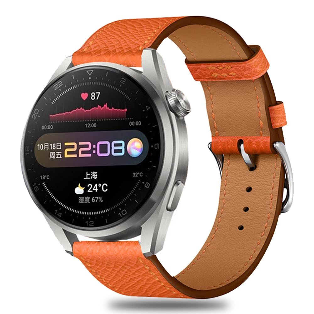 Skórzany pasek do Huawei Watch 3 / 4Pro/5 Sport bransoletka pasek do Huawei Watch GT 46 mm/GT2E /GT3 46 mm pasek na nadgarstek pasek do zegarka akcesoria zamienne