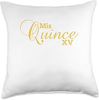 Vista 1 de Sweet 15 Mexican Birthday Party Quinceanera Mis Quince Años - Almohada de 18 x 18 pulgadas, multicolor