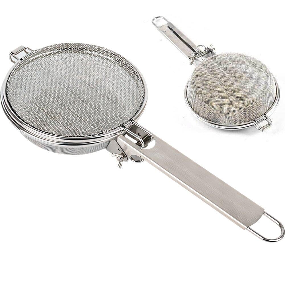 Strumento per Torrefare Chicchi di caffè Tostatore per caffè in Acciaio Inossidabile Padella a Filtro per Chicchi di caffè Portatile Strumento per caffè in con Gocciolatore per Chicchi di