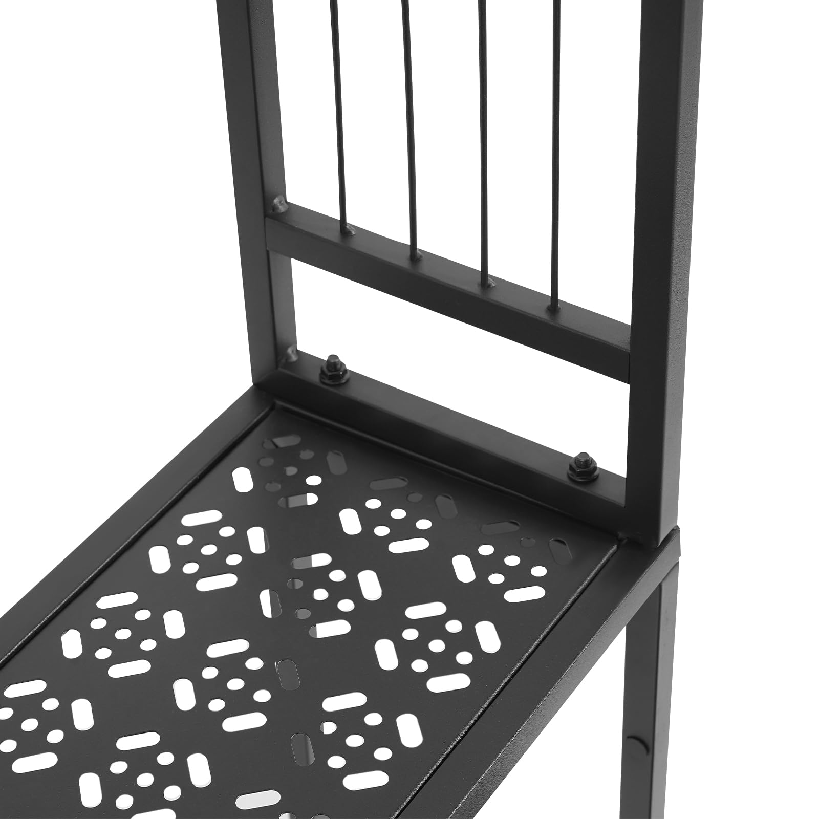 3 Etagen Metall-Blumenständer mit Rosenbogen Rankhilfe,Schwarz Pflanzenständer Pflanzenregal Blumenregal Blumentreppe Pflanzentreppe für Innen- und Außenbereich,Garten,Balkon,Zimmer