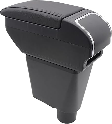 YJYWZH Caja de reposabrazos para Chevy Chevrolet Spark 2011-2017, caja de almacenamiento central automotriz, consolas interiores con soporte para
