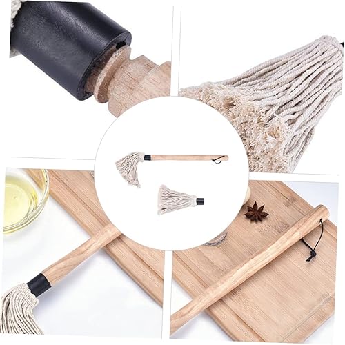 Miniatura 7 de BESPORTBLE 1 Unidades Reemplazo Cepillo de hilvanado Parrilla de Alimentos Silicona Fregona Barbacoa Accesorios Barbacoa Mopa de Pollo Salsa de Hilo