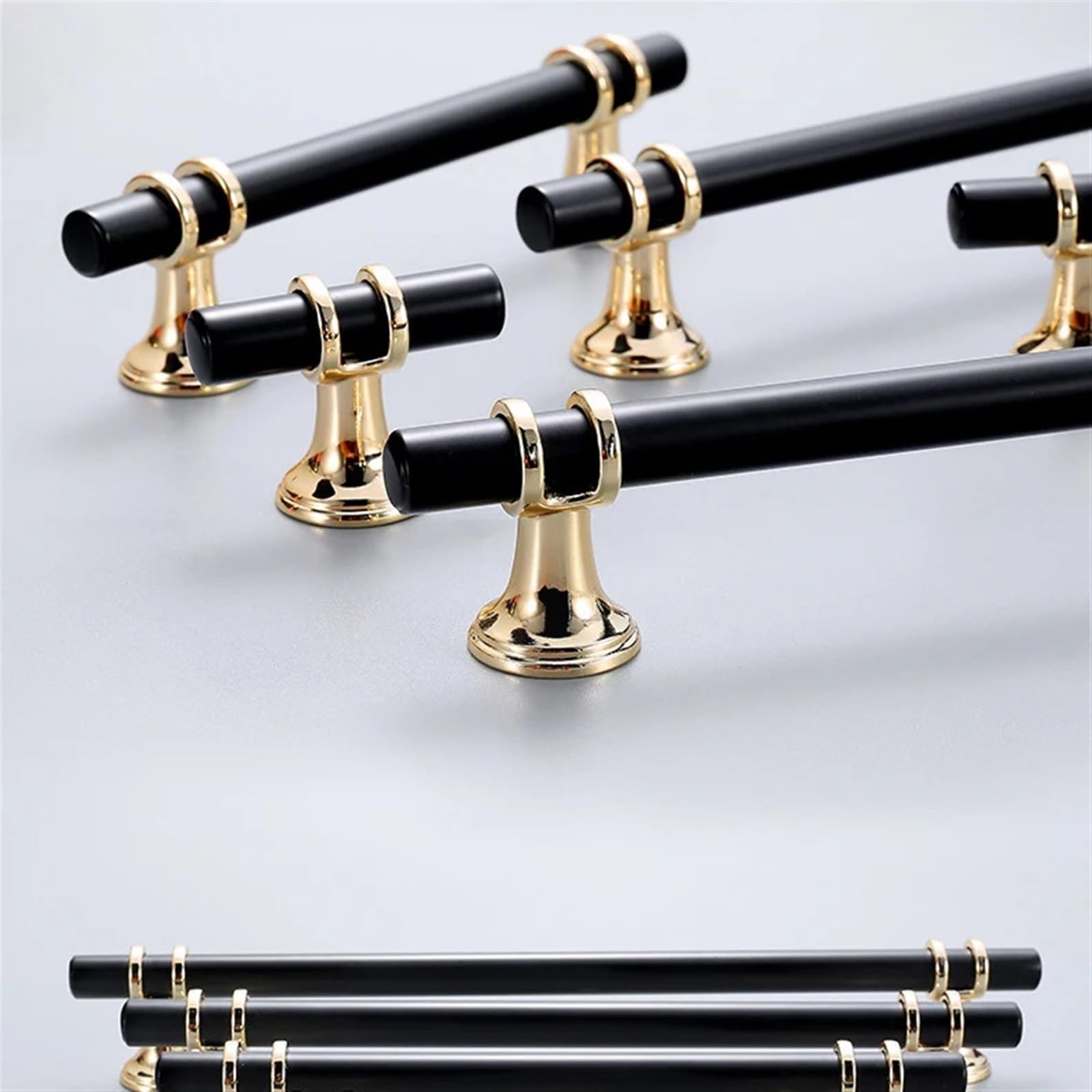 Acldoyyv Tx 320Mm Lengthen Furniture Handle Gold Cabinet Knob Drawer Pulls Cupboard Handle Black Handle Pull Furniture Hardware For Kitchen 1Pcs (Color : )