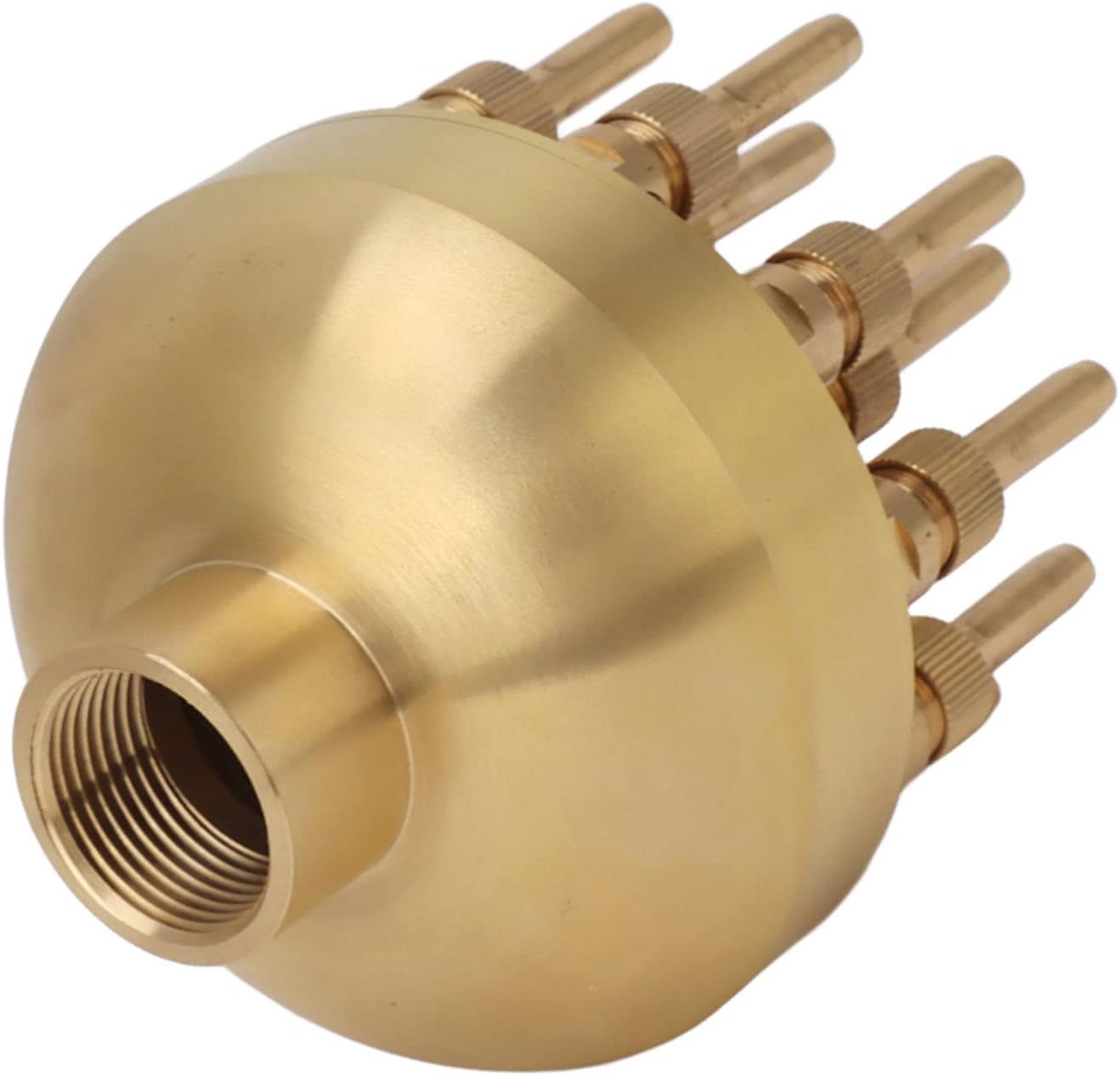 噴水ノズルスプリンクラー 真鍮3層噴水スプレーヘッド可変調整可能庭用 (G1インチ 13.4CM) ガーデンデコレーション