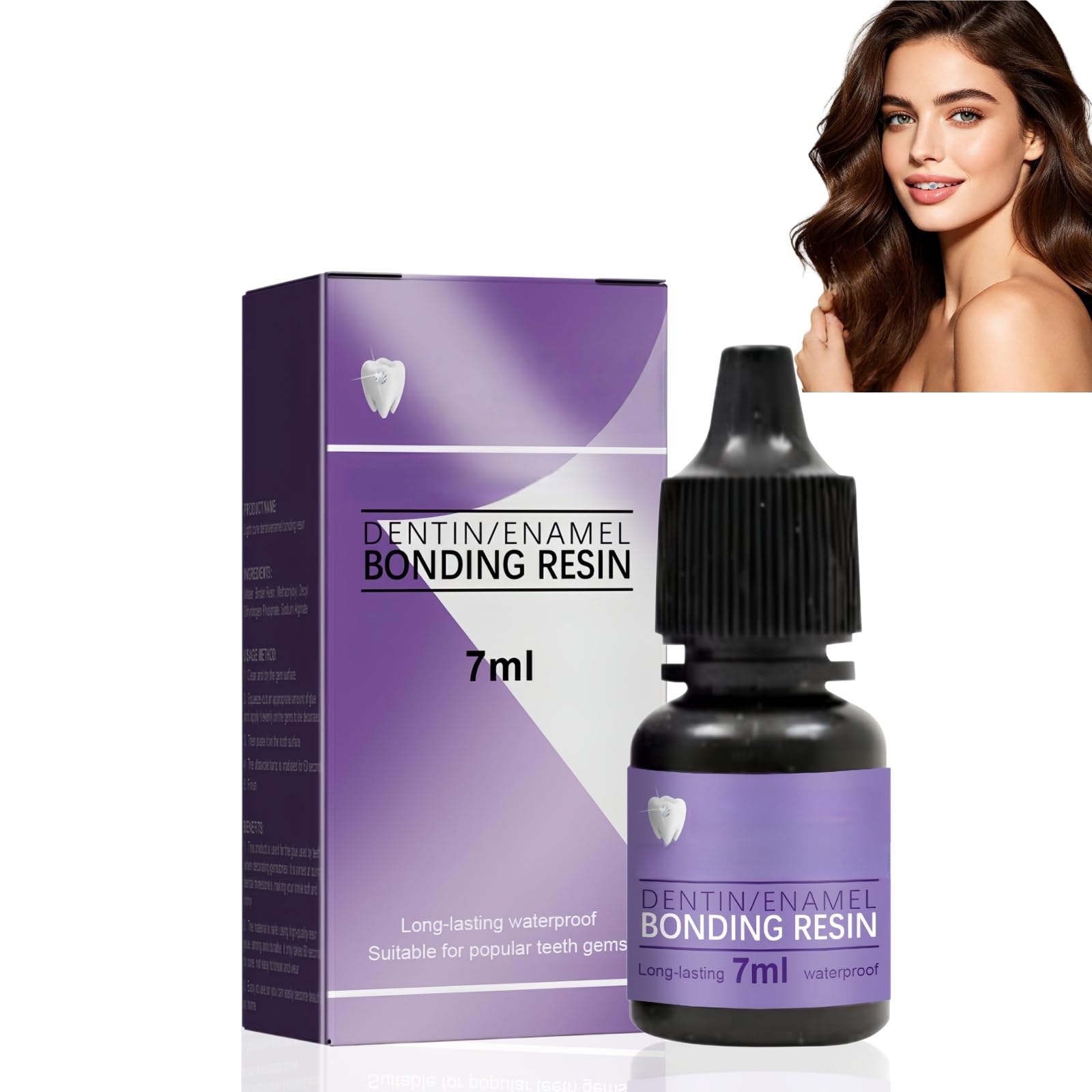 7ML Tooth Gem Glue,De/ntal Glue for Teeth Gems with Strong Adhesion,Dent/al Glue Bottle for DIY Tooth Decoration & Gems Kit,Strong Adhesion Tooth Gl/ue for DIY To/oth Ge/ms & Teeth Decorations