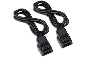 9-Pin SNES Classic Controller Extension Cable 5.8ft, Pack of 2
