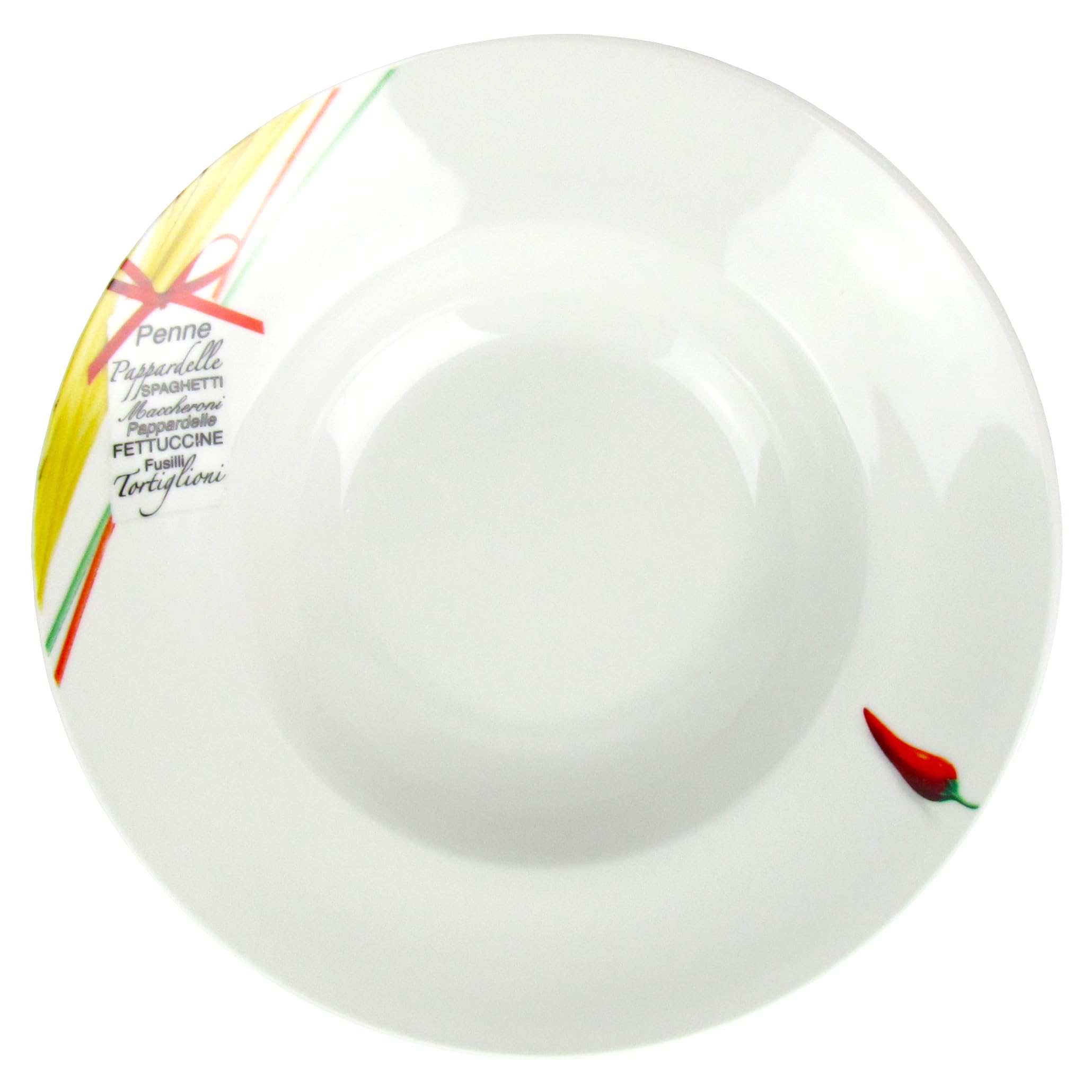Retsch Arzberg XL Lot de 6 assiettes à pâtes en porcelaine, diamètre 27 cm, design italien, assiettes creuses, assiettes à salade