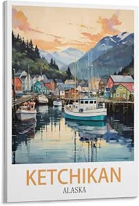 amazon-ketchikan-alaska-vintage-travel-posters-12x18inch-30x45cm