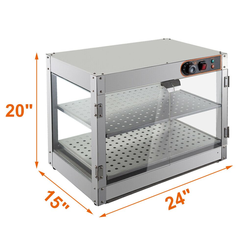 Recipiente de almacenamiento para alimentos, vitrina para aperitivos, iluminación comercial, mostrador caliente, recipiente de calor, vitrina para fiestas, vitrina para mantener el calor, 2