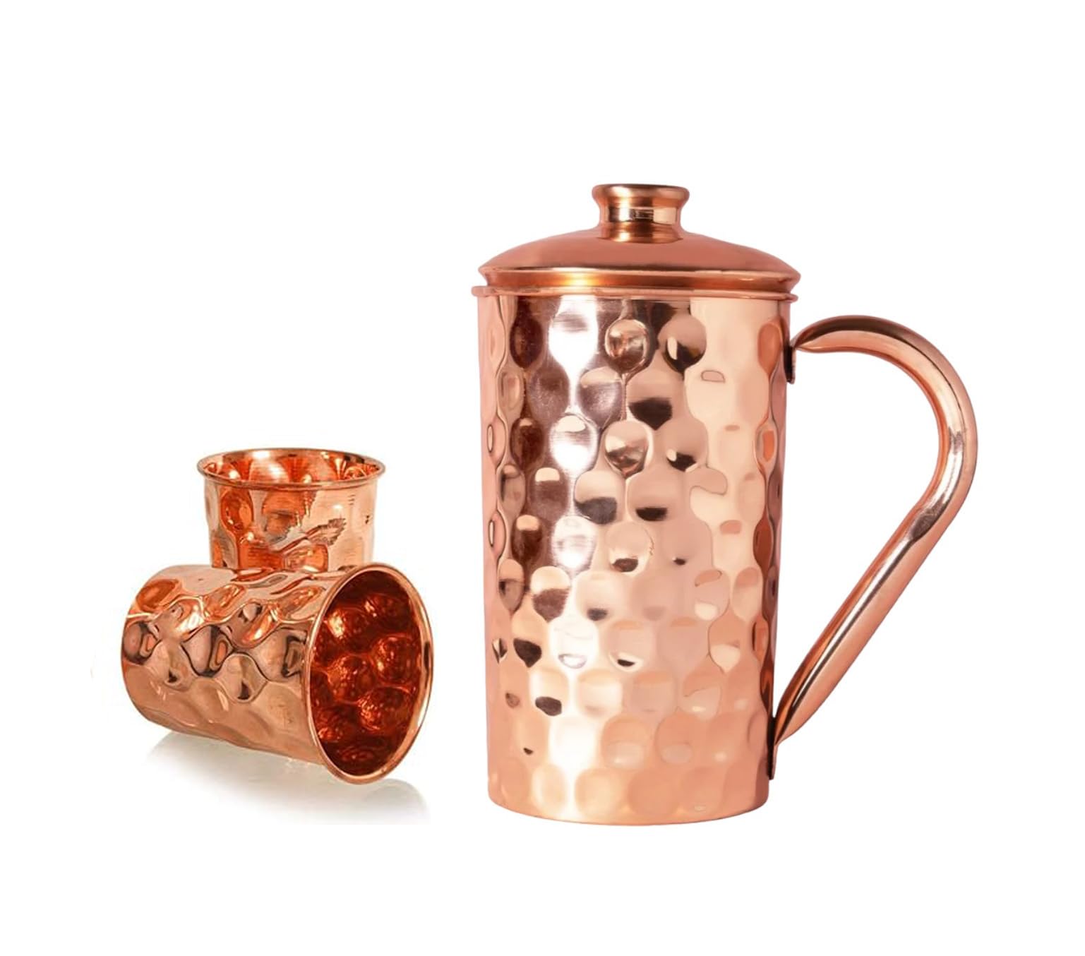 Mug Moscow Mule et carafe en cuivre de chevet BRACOP pour conserver l'eau fraîche