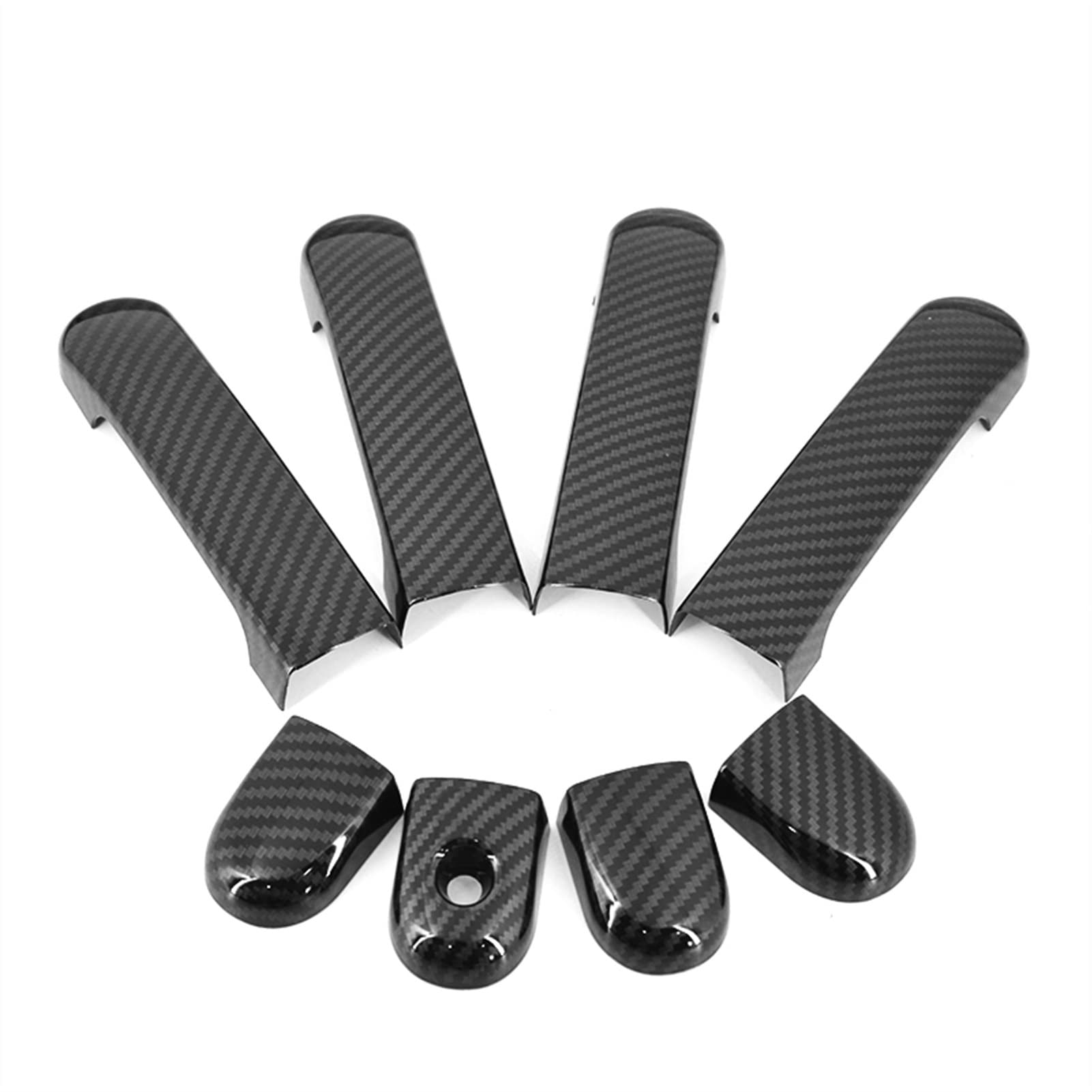 Rinkteea 3 Exterior Car Door Handle For Nissan Tiida C11 2004-2011 Chrome Carbon Fiber Car Door Handle Covers Accessories Stickers Styling Decal(3)