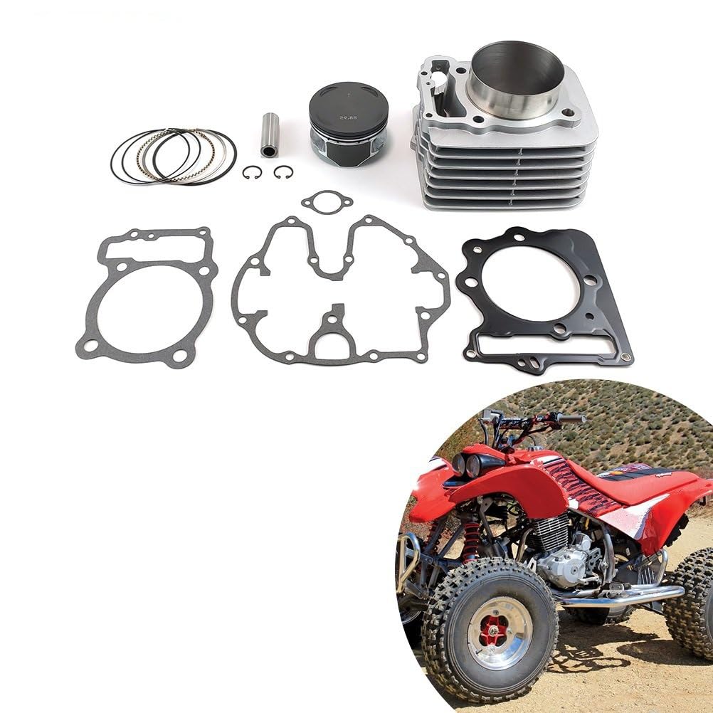 Części silnika ATV 89mm 440CC zestaw cylindrów o dużej średnicy Quad Bike pierścień tłokowy Pin zestaw uszczelek pasuje do Sportrax TRX400EX XR400R Zestaw cylindra Zestaw big bore do motocykla