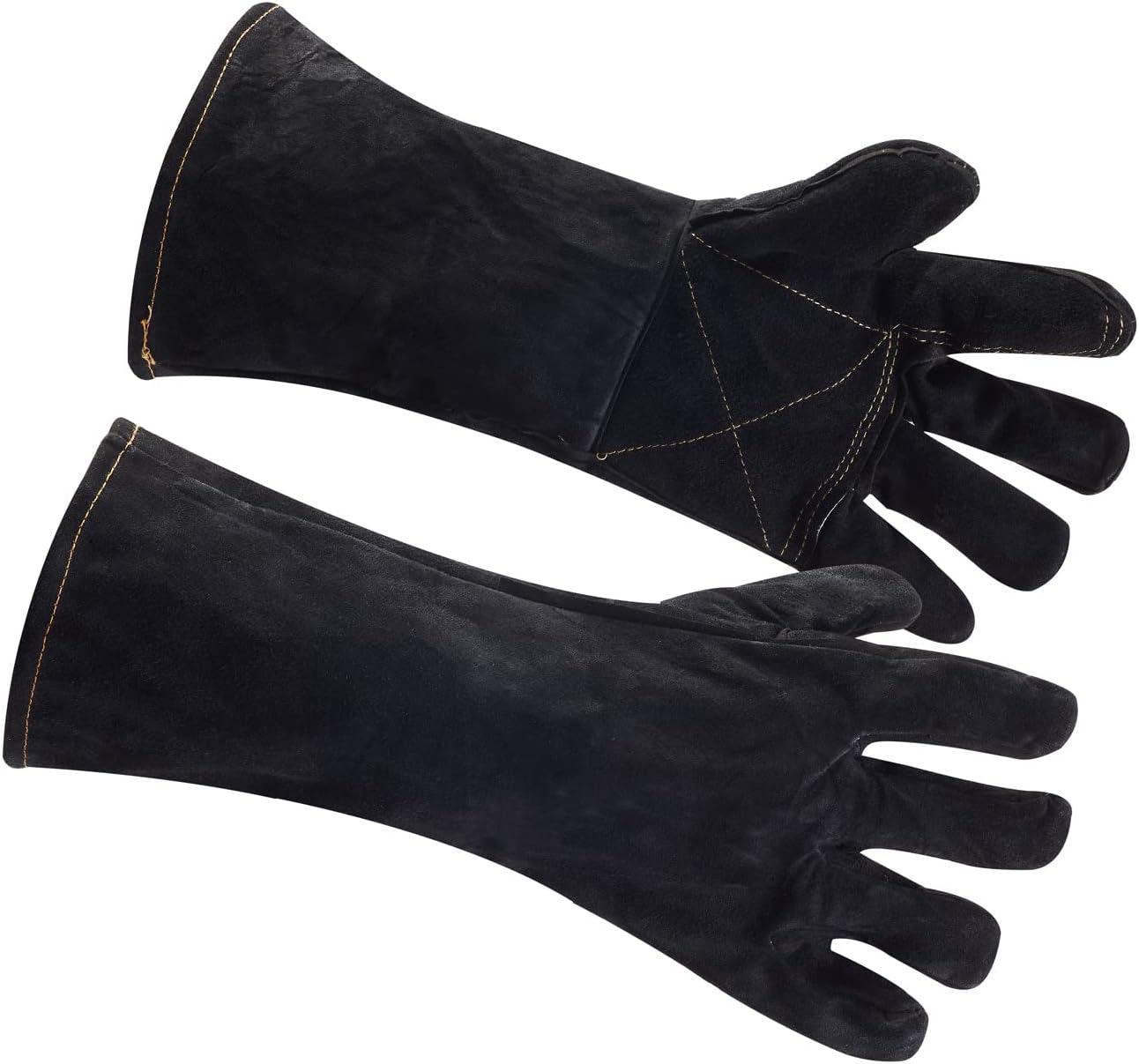 Animal Handling Gloves Bite Proof Reinforced Leather for Dog Training Cat Scratch Falcon Reptile Grabbing Snake