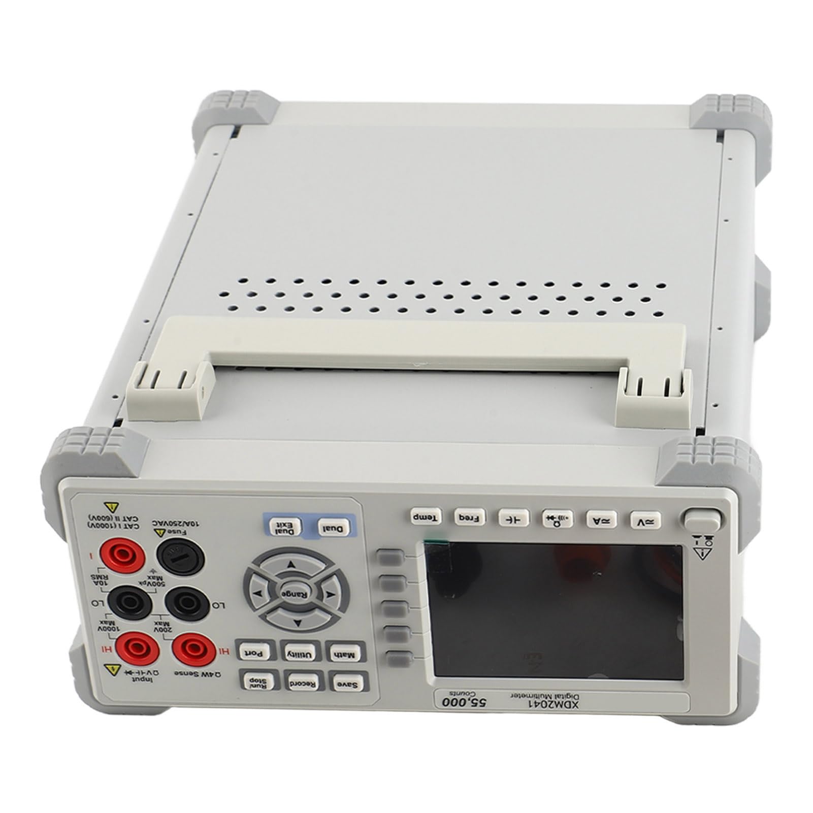 FTVOGUE Multímetro Digital 55000 Cuentas True RMS Probador Multifunción Pantalla LCD de 3,7 Pulgadas con Voltaje CA CC Resistencia de Corriente Capacitancia Diodo Prueba de (Enchufe de la UE 100-240V)