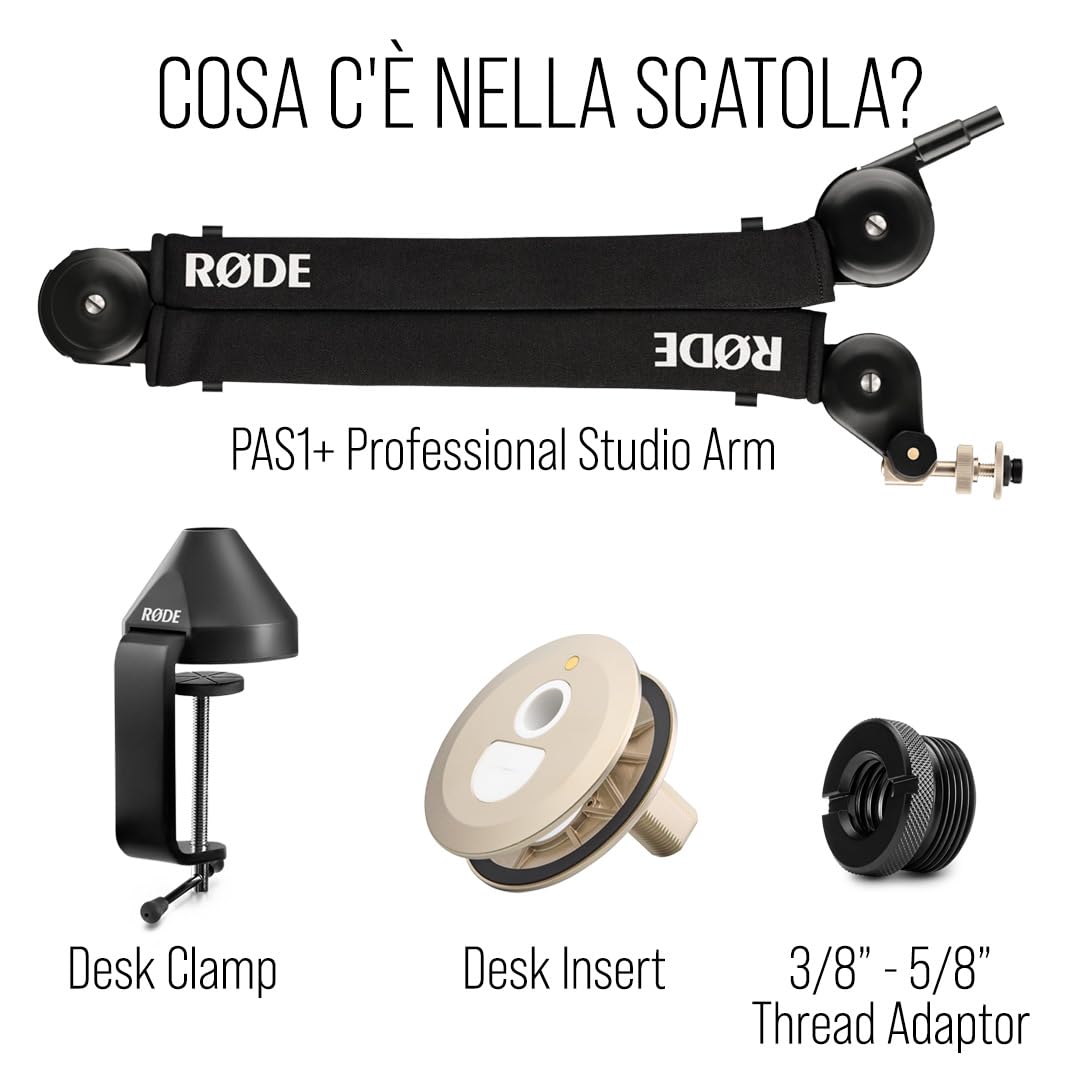 RØDE PSA1+ Braccio da Studio Professionale con Smorzamento a Molla e Gestione Cavi