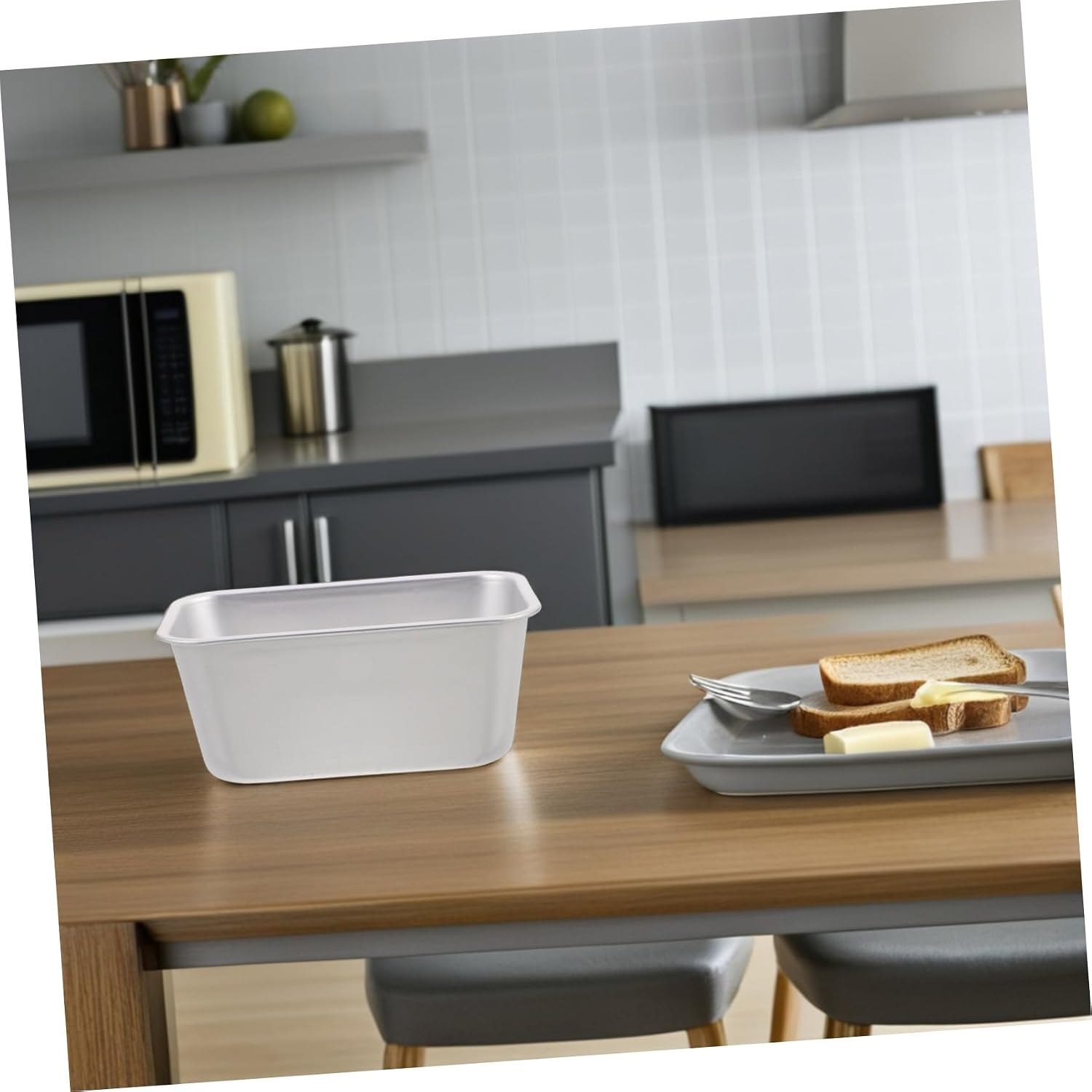Ciieeo 2pcs Rectangular Cake Molds for Baking Christmas Snowflake Moulds Loaf and Toast Pans Nonstick Surface
