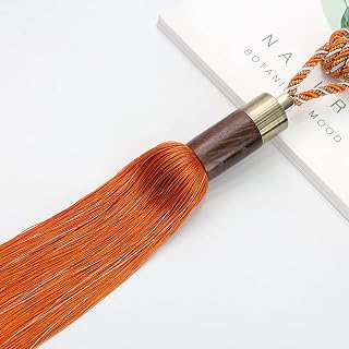 2 Pack Fashion Curtain Tiebacks Elegant Curtain Holdbacks Braided Curtain Holder Fringe Rope for Living Room Bedroom