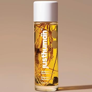Just human AyuGrowth Fortifying Hair Oil, Amla, Brahmi, Bhringraj, Vertiver root & Ayurvedic, Clinically Proven 18-Oil blend,Reduces Hair Fall & breakage, Strengthens roots, 120ml