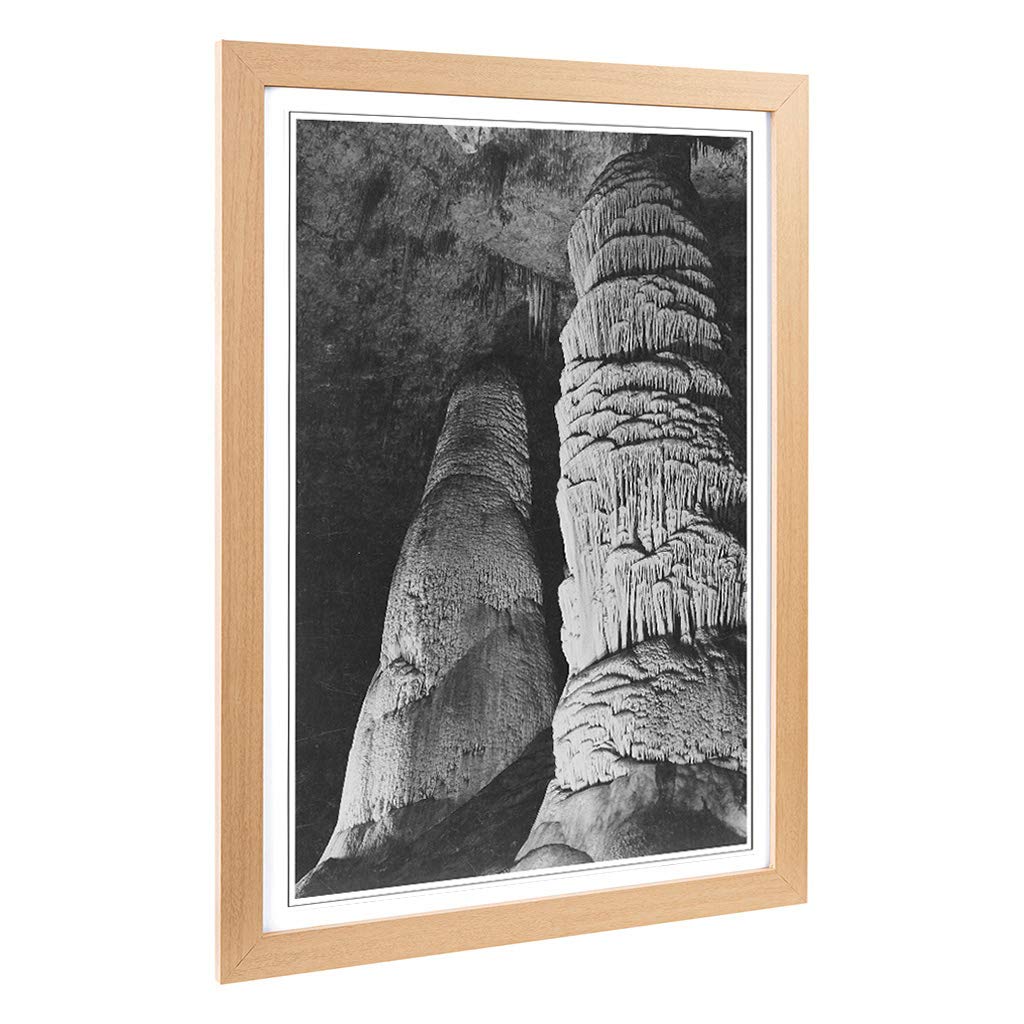 Big Box Art Framed Print of Ansel Adams Carlsbad Caverns National Park New Mexico 3 Design | Wall Art Picture| Home Decor for Living Room, Bedroom, Office, Oak, A2 / 24.5x18 Inch / 62x45cm