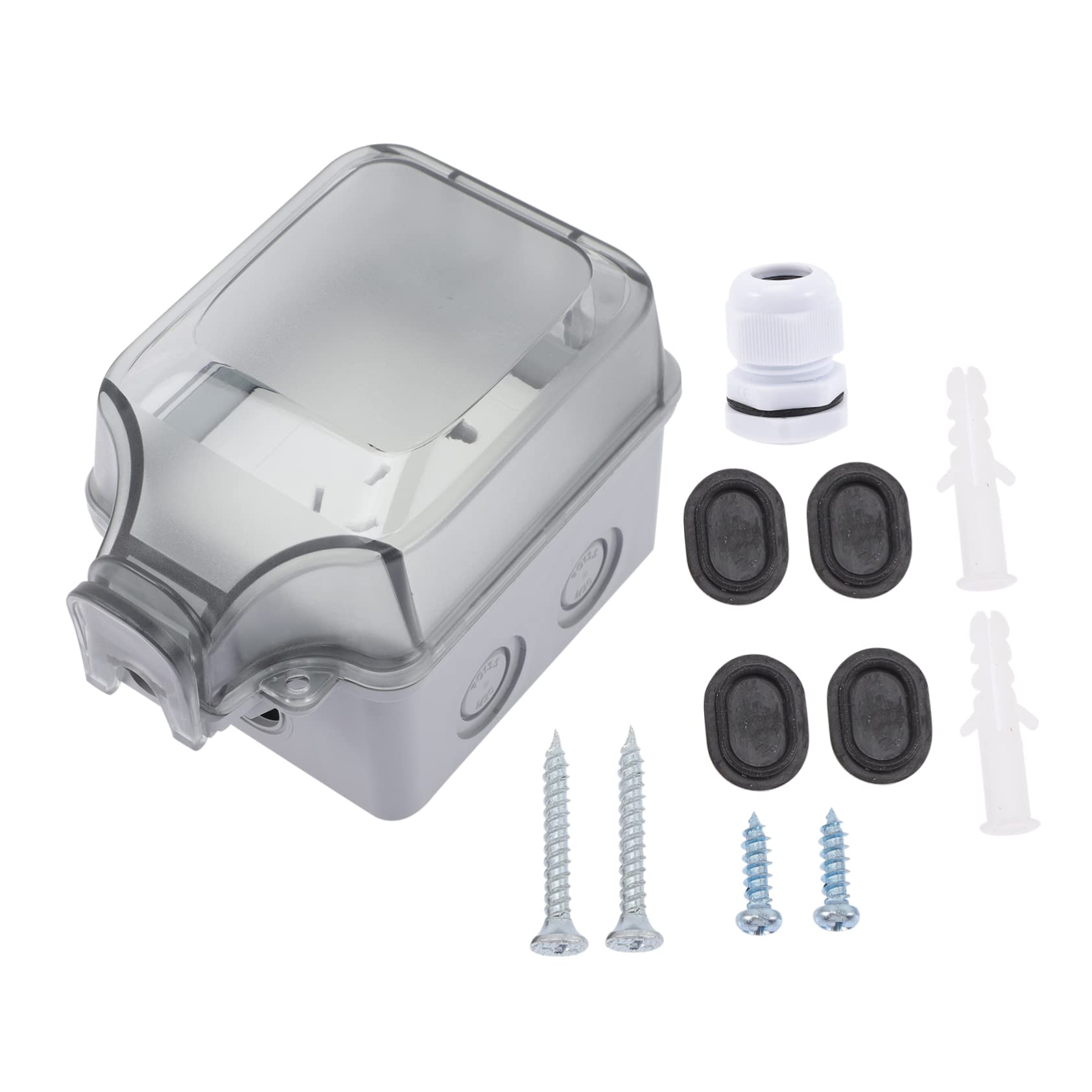 KONTONTY 1 Set Socket Cover Wall Outlet Covers Water Proof Weatherproof Electrical Sockets Hole Outlet Waterproof Outlet Power Outlet Covers Waterproof Outlet Covers Outdoor Plastic White