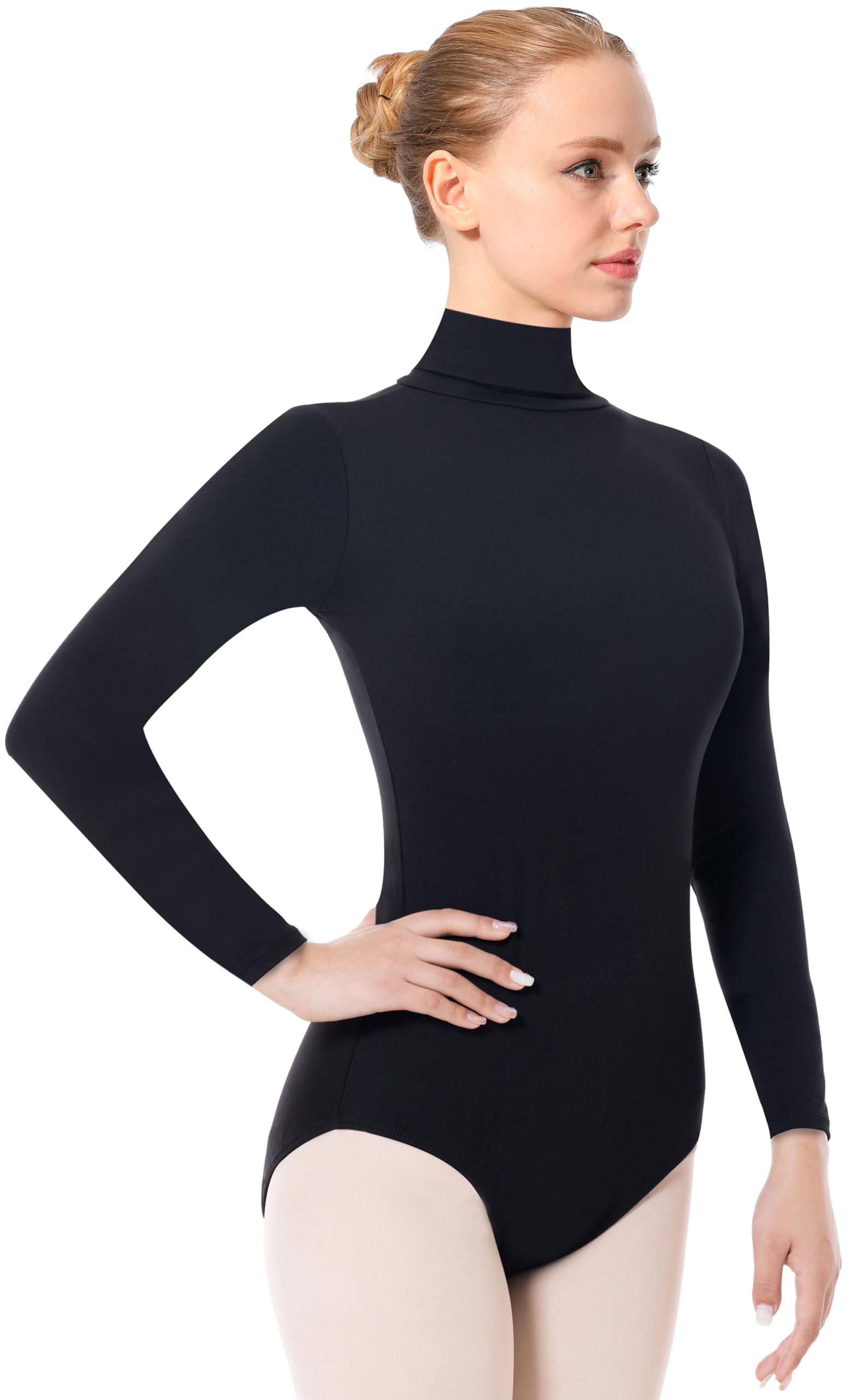 DANSHOW Langärmeliger Tanzanzug für Damen, Ballett, Erwachsene, Damen, Zug-Top