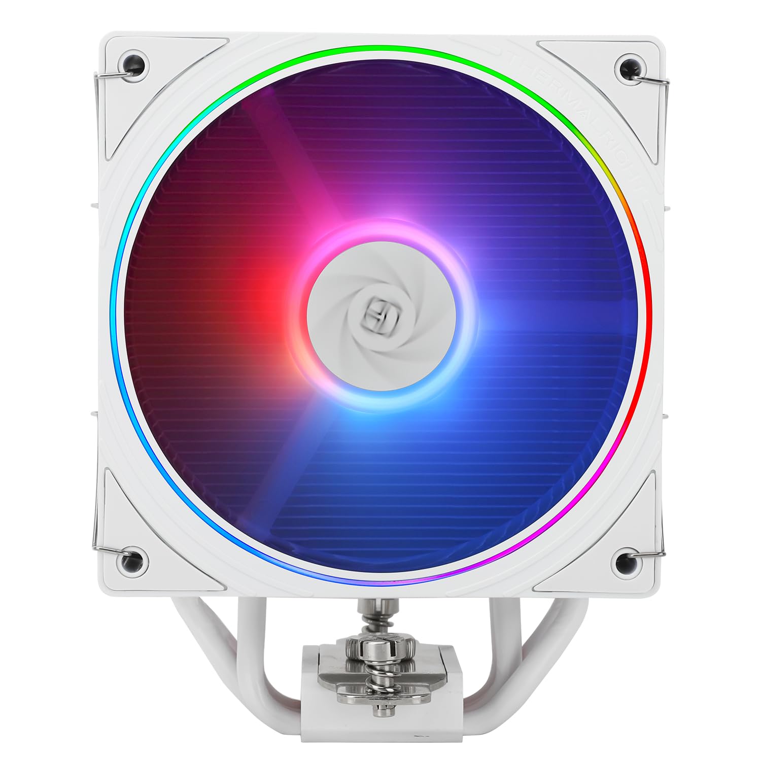 Thermalright Assassin Spirit 120 EVO Refroidisseur de processeur ARGB blanc, 4 caloducs, avec ventilateur TL-S12W-S PWM silencieux, compatibilité AMD, AM4, AM5, Intel 1700, 1150, 1151, 1200