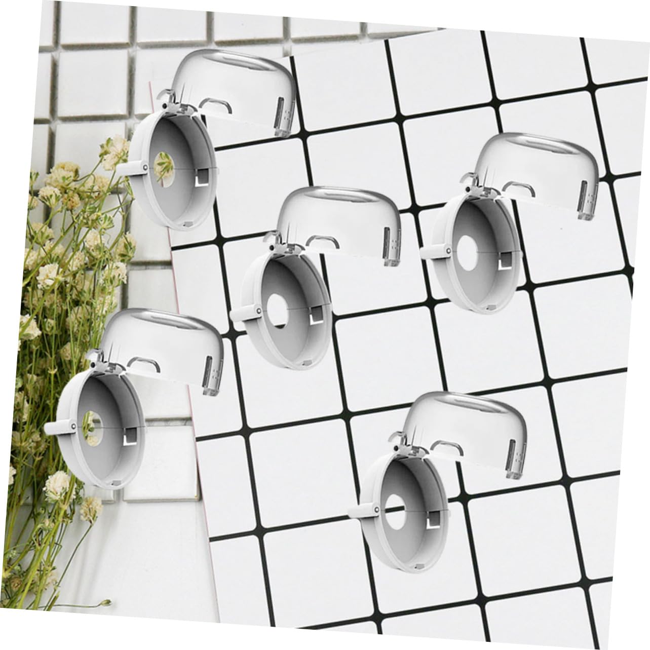 Beatifufu Gas Stove Cover Set 5 Pcs Stove Top Covers for Gas Burners Non-Adhesive Easy to Clean