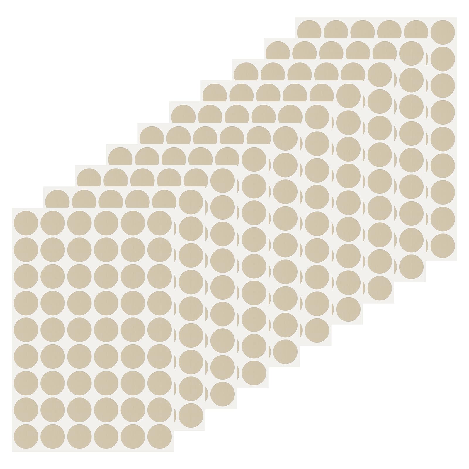 Cache-trous en PVC gris de 21 mm PATIKIL pour meubles et armoires | Lot de 540