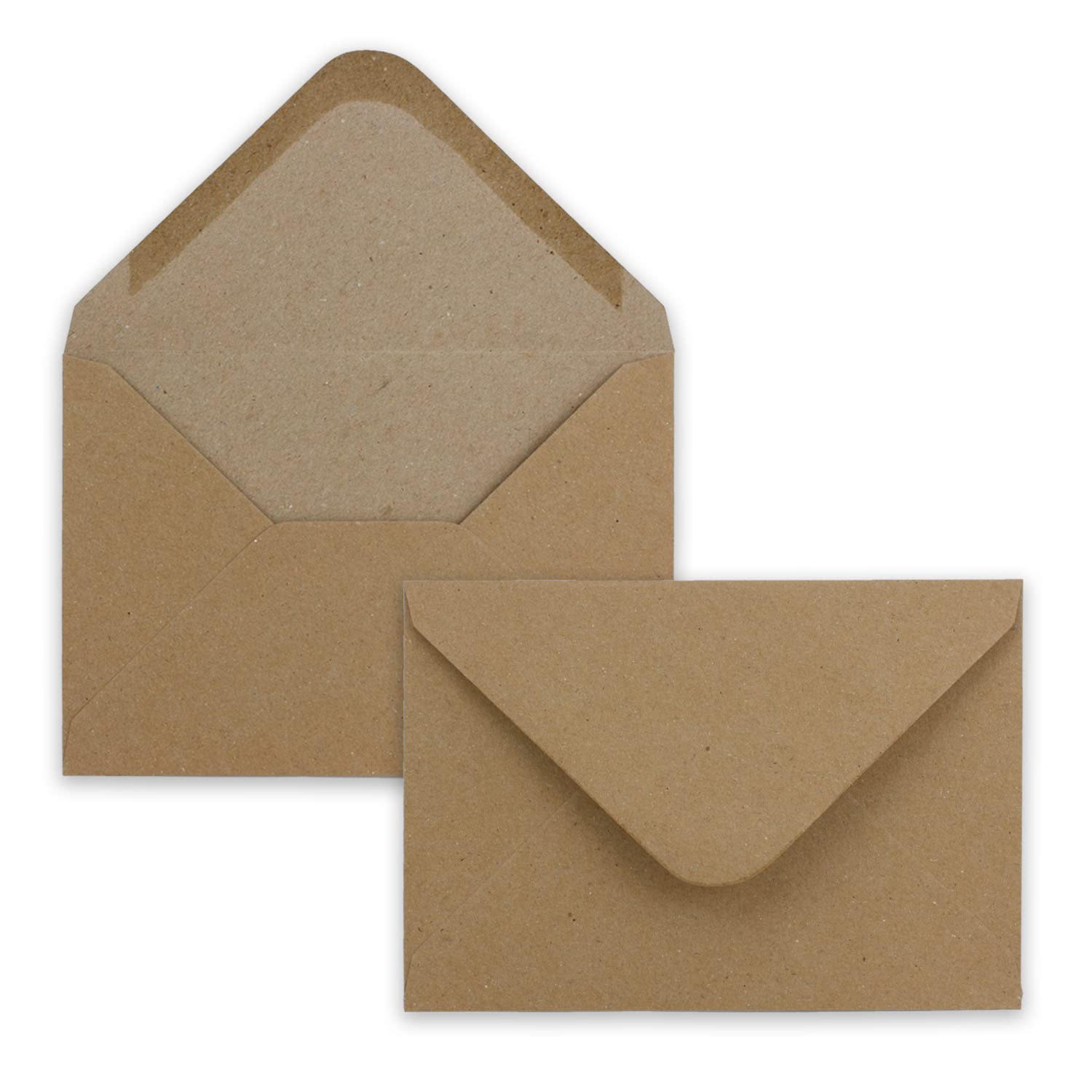 300 DIN B6 Briefumschläge Vintage Braun Recycling 17,8 x 12,5 cm 120 g/m² Nassklebung Post-Umschläge ohne Fenster ideal für Weihnachten Grußkarten Einladungen von Ihrem Glüxx-Agent