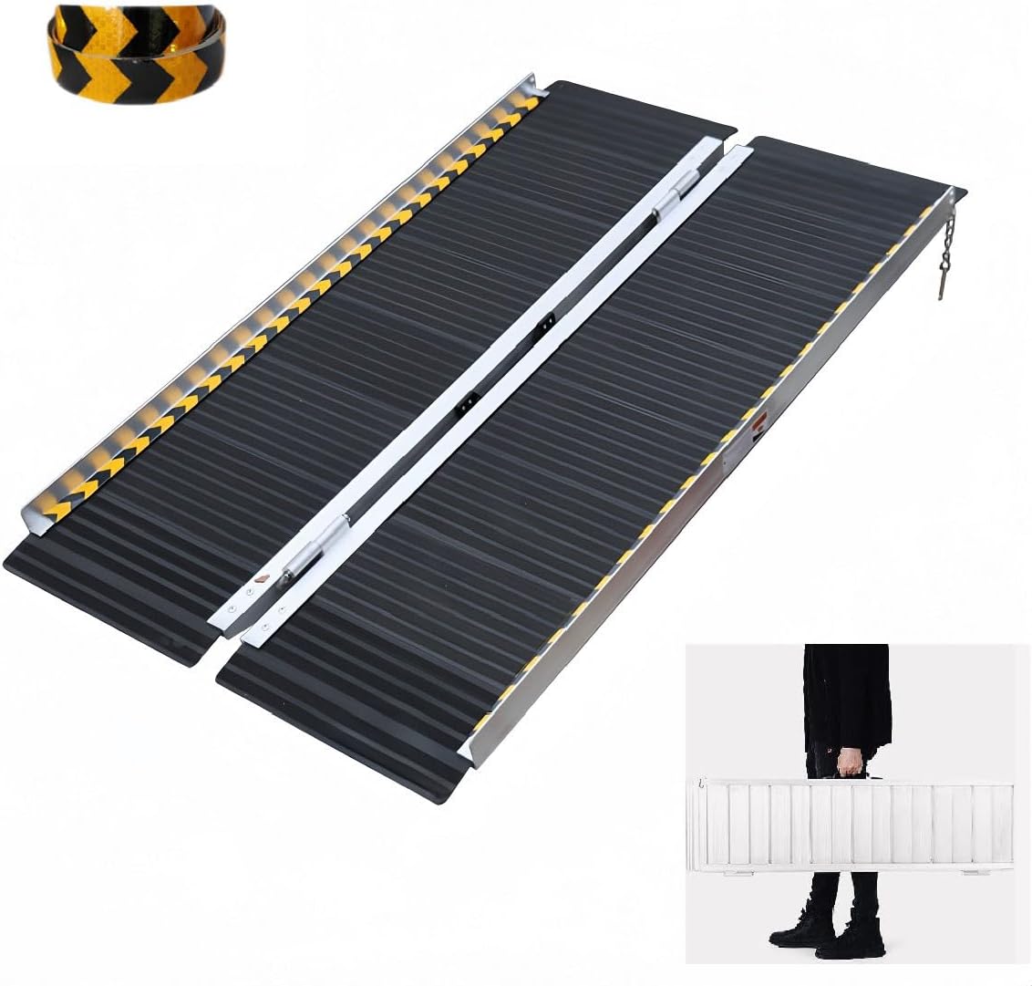 Amazon.com: VENDAV Non-Slip Wheelchair Ramp,Portable Aluminum Ramp for ...
