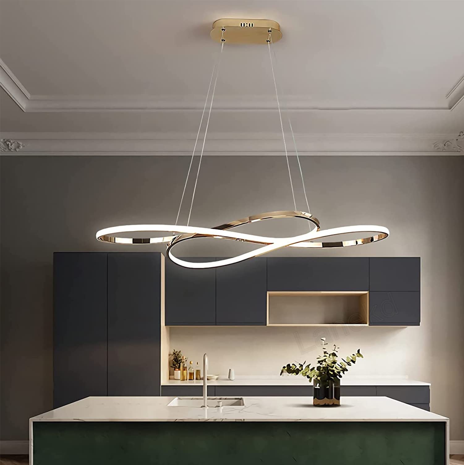 48W LED Hanglamp Dimbare In Hoogte Verstelbare Moderne Hanglamp Eettafel Hanglamp Woonkamer Lamp Met Afstandsbediening Eettafellamp Voor Eetkamer Slaapkamer Keuken Versieren Kroonluchter (Black 48W LED Hanglamp Dimbare In Hoogte Verstelbare Moderne Hanglamp Eettafel Hanglamp Woonkamer Lamp Met Afstandsbediening Eettafellamp Voor Eetkamer Slaapkamer Keuken Versieren Kroonluchter (Black