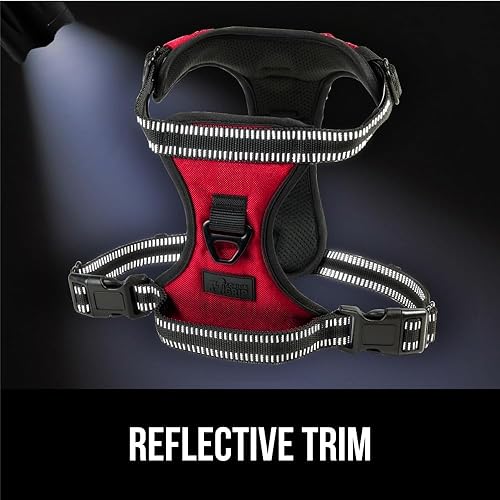 Miniatura 7 de Gorilla Grip Arnés cómodo y duradero sin tirones para perro con asa, clips de correa para mascotas en el pecho o la espalda para caminar, chaleco de