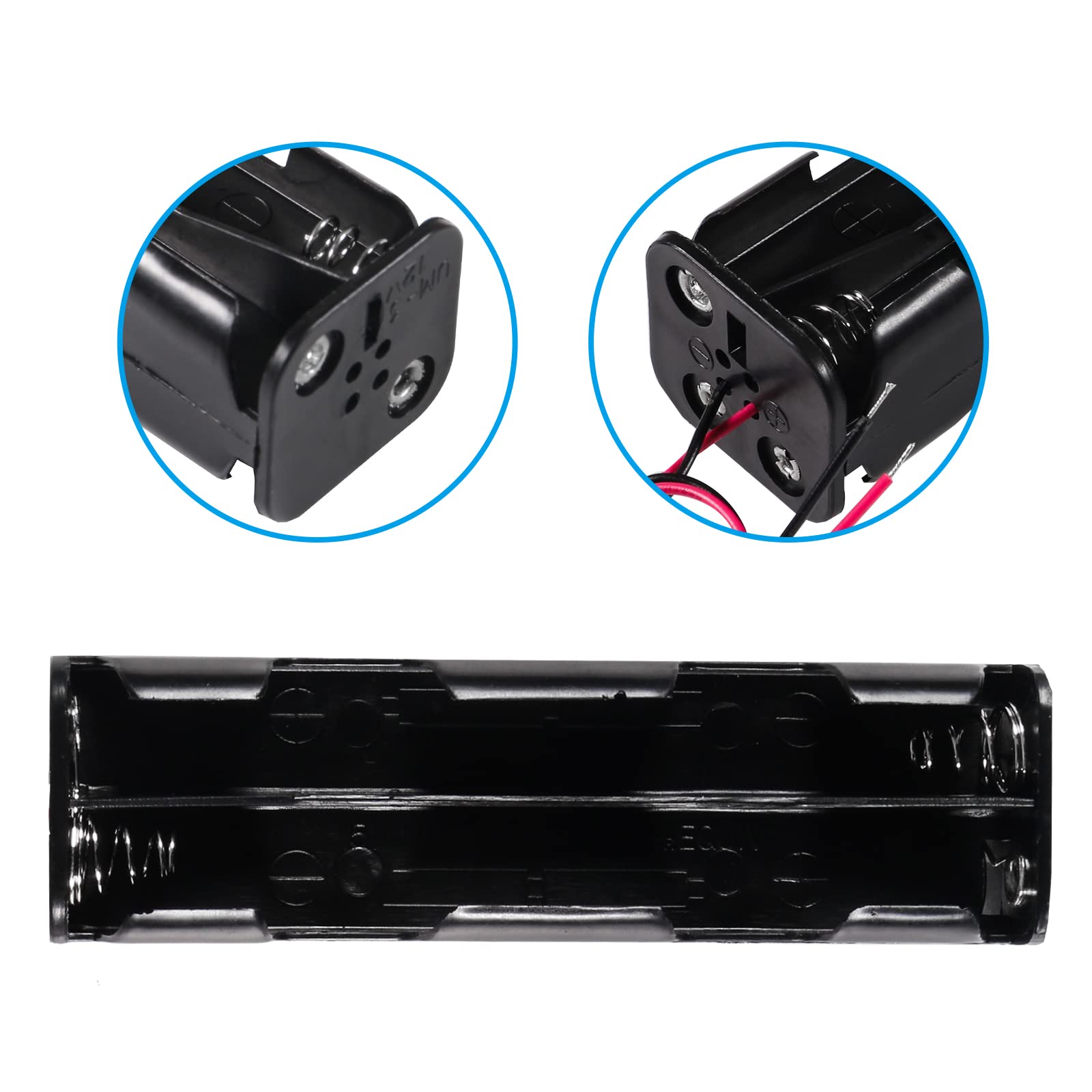 BOX PORTA BATTERIE 8 PILE STILO AA PORTABATTERIA - Foto 8