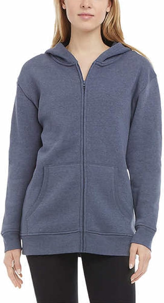 Danskin Women's Ultra Cozy Fleece Full Zip Hooded Jacket (as1