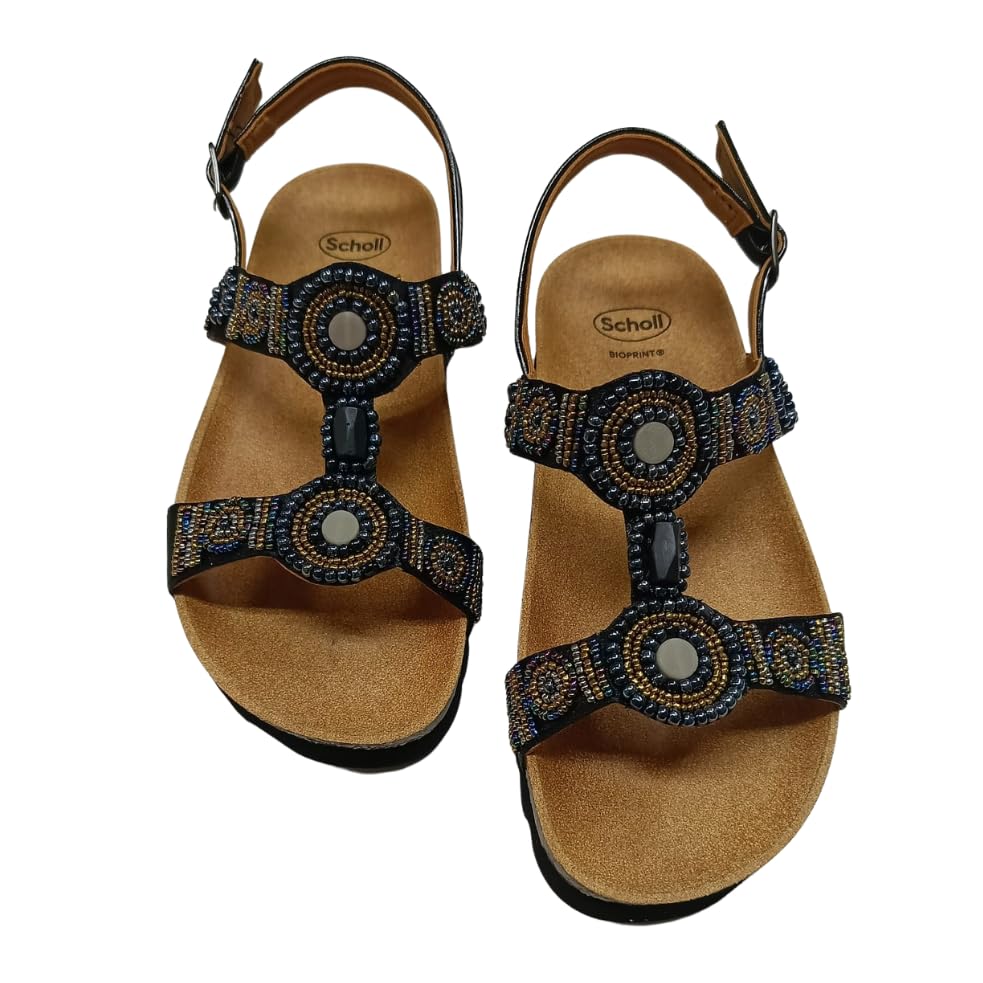 Scholl, bogotà sandalo donna, fascia regolabile, con perline
