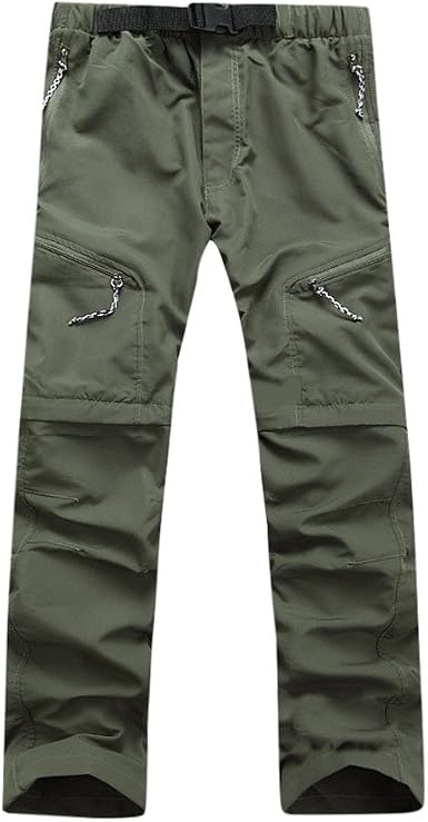 Mens Hiking Pants Quick Dry Convertible 
