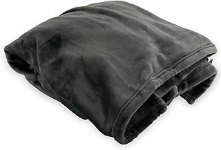 Dunlopillo Premium Kuscheldecke 150x200 cm - Kuscheldecke Platin grau - extra weich satiniert - Made in Germany