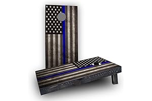 Thin Blue Line Cornhole Boards: Patriotic Tribute for the Home, Tailgates, and Beyond