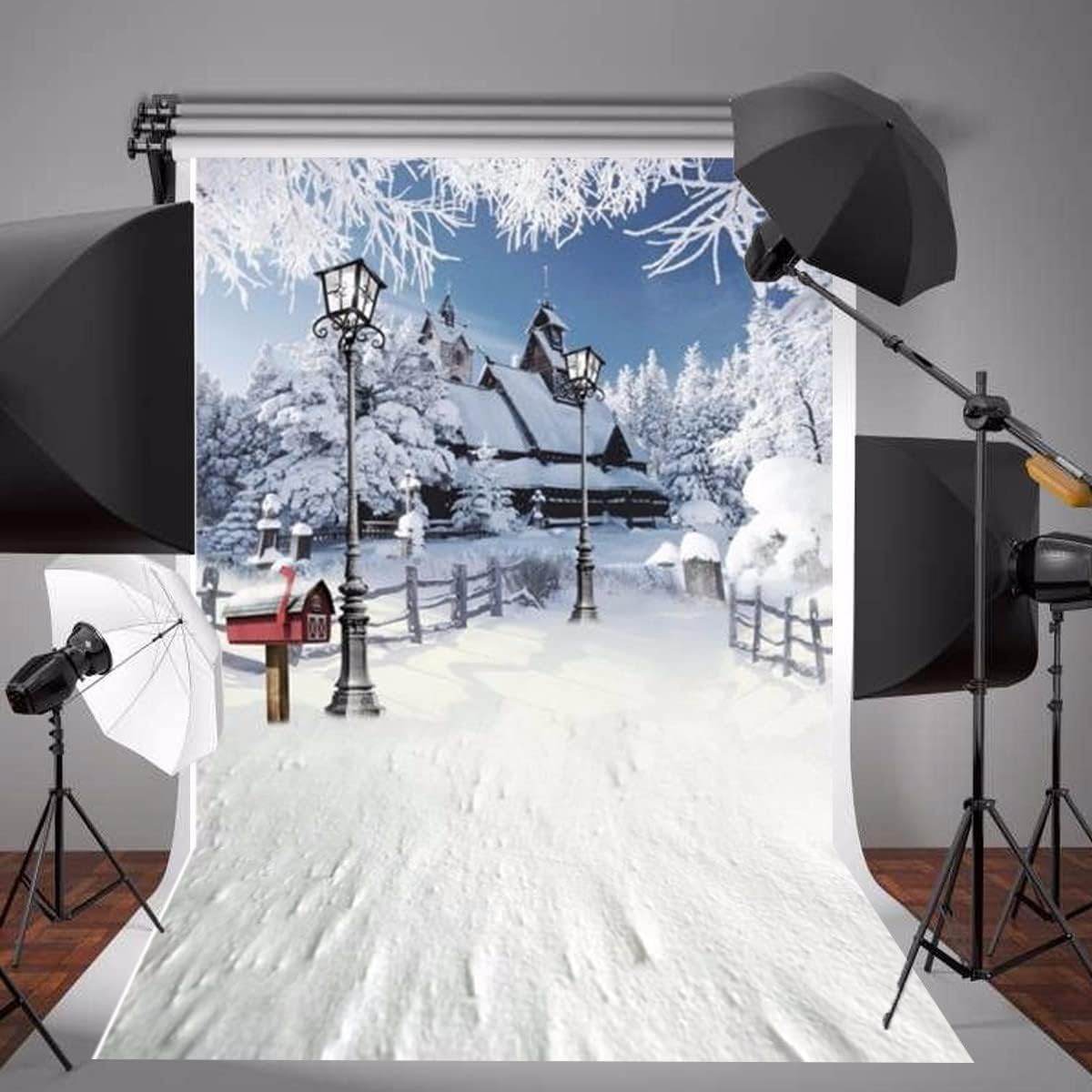 クリスマスデコレーション スノーハウス ガーデンヤード フォトスタジオ背景 写真背景 壁装飾 3x5フィート 0 9x1 5m Ginger掲載商品