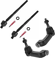 Vista 35 de TRQ Juego de varillas de acoplamiento delanteras interiores y exteriores, 4 piezas, compatibles con Infiniti G35 03-09 Nissan 350Z 2003-2007