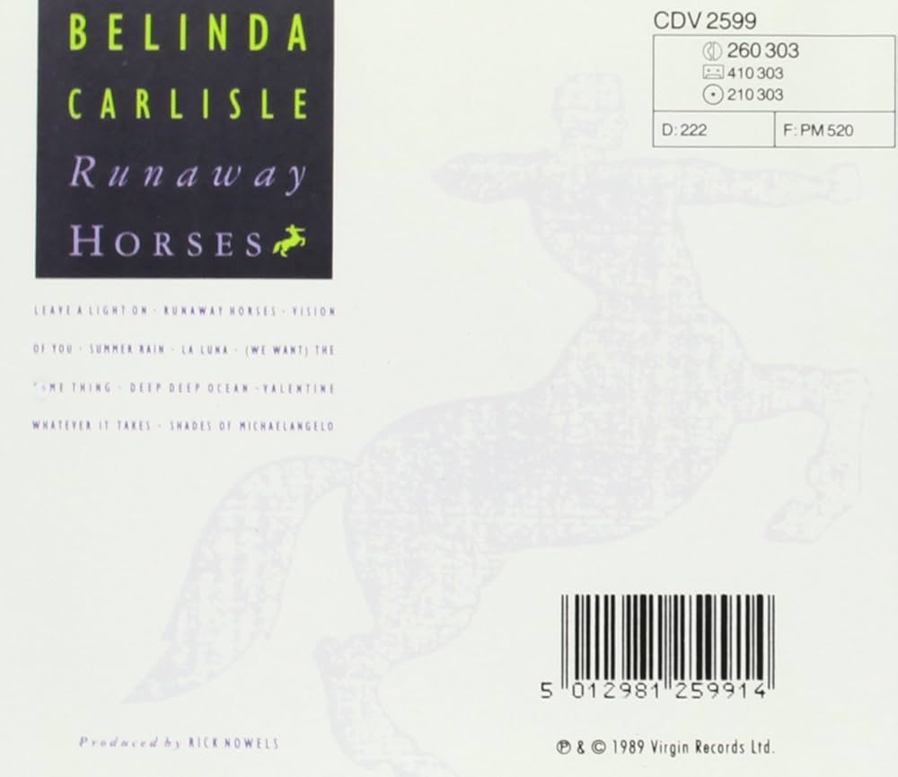 Belinda Carlisle - Runaway Horses (1989) - Amazon.com Music